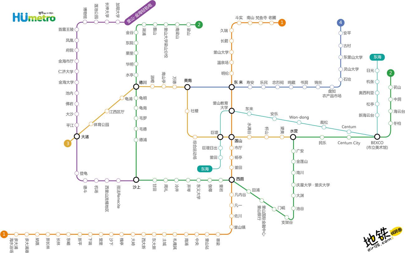 釜山地铁图